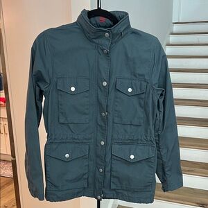 Fjallraven Dark Gray Utility Jacket sz XS in gray green color.